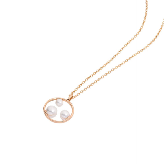 Chaseldor Necklace with Three Pearls