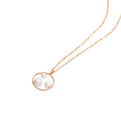 Chaseldor Necklace with Three Pearls