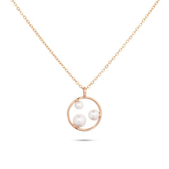 Chaseldor Necklace with Three Pearls