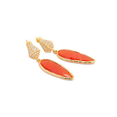 Chaseldor Orange Lenora Earrings