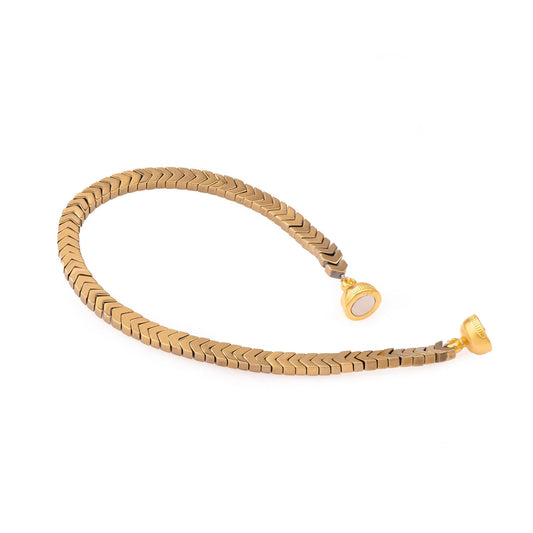 Chaseldor Sisu Gold Color Natural Stone Women Bracelet