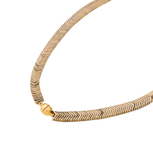 Chaseldor Sisu Gold Color Natural Stone Women's Necklace