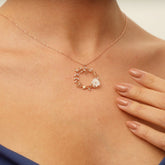 Chaseldor Sparkling Flowers Magnolia Necklace