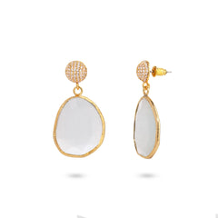 Chaseldor White Luna Earrings