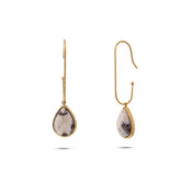 Chaseldor Yuna Krem Color Natural Stone Steel Women's Earrings