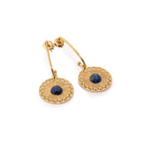Chaseldor Zeni Lacivert Mavi Natural Stone Steel Women's Earrings