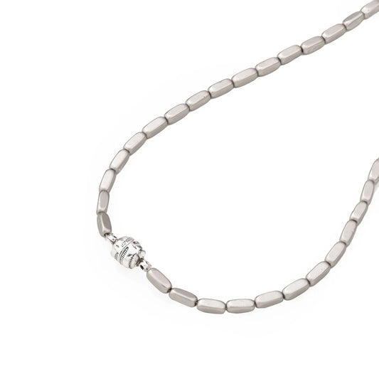 Chaseldor Nefha Gray Natural Stone Men's Necklace