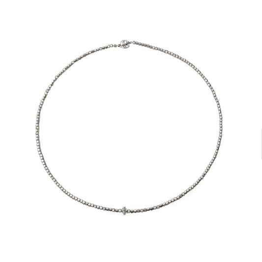 Chaseldor Tiew Gray Natural Stone Men's Necklace