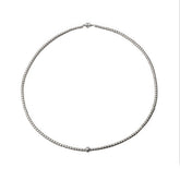 Chaseldor Opia Gray Natural Stone Men's Necklace