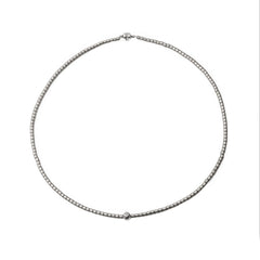 Chaseldor Opia Gray Natural Stone Men's Necklace