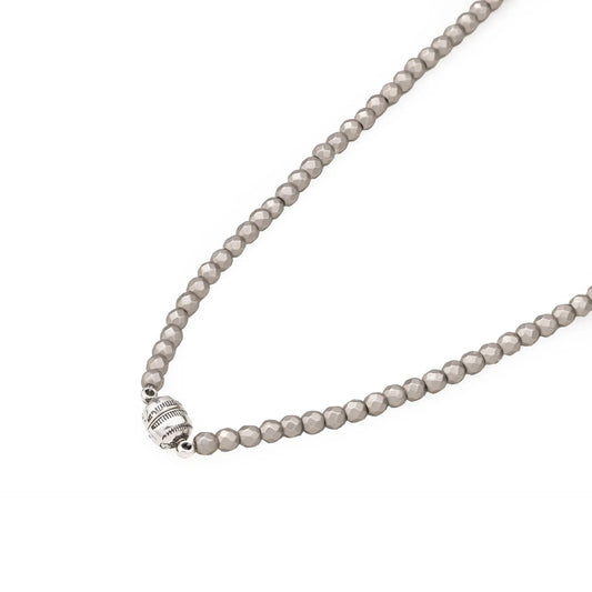 Chaseldor Marsel Gray Natural Stone Men's Necklace