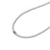 Chaseldor Nova Gray Natural Stone Men's Necklace