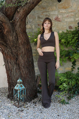 IAMLOVEIN Coffee Bean' Lina Crop Top