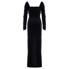 Alia Studio Contessa Dress in Velvet Black
