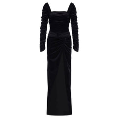 Alia Studio Contessa Dress in Velvet Black