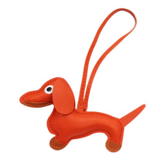 Atelier Galin Dachsund Bag Charm Tangerine