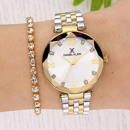 DANIEL KLEIN DKE.1.10811-3 Bileklik Hediyeli Kadın Kol Saati