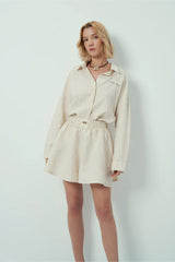 Wear Three Points Lyna Linen Shorts