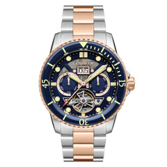 DUNCAN GRAND DATE OPEN HEART ES-8174-BB Otomatik Erkek Kol Saati