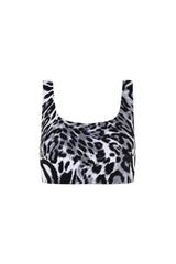 RAMMÈ Animal Print Black and White Top