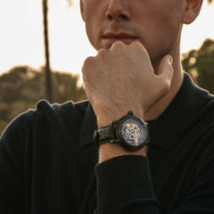 LONGCASE GRANDE SKELETON ES-8011-08 Otomatik Erkek Kol Saati