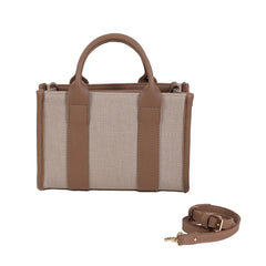 EYNACO CITY BAG MINI CANVAS -BEIGE