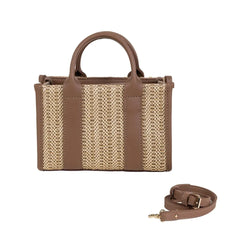 EYNACO CITY BAG MINI WICKER-TABA