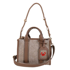 EYNACO City Bag Medium Wicker Beige