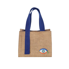 EYNACO EYT001 - EVIL EYE MINI BLUE TOTE BAG