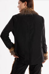 Ramme Raider Fur Jacket with animal print