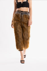 Ramme Raider Pant with animal print fur