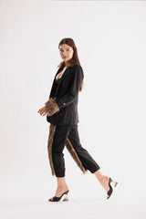 Ramme Raider Fur Jacket with animal print