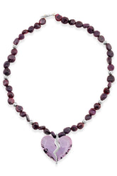 Pia Yuli High Jewelry Completed Hearts Garnet Necklace
