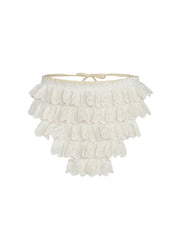 WAYT Giselle Ruffled Lace Appliqué Bandana Top