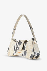 Loventa Ayarlanabilir Omuz Çantası Greta (Özelleştirilebilir) Yılan Desenli