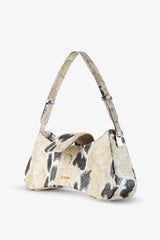 Loventa Ayarlanabilir Omuz Çantası Greta (Özelleştirilebilir) Yılan Desenli