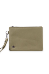Dellel Deri Khaki Yaya Clutch