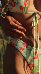 IAMLOVEIN Hawaii Mint' Full Coverage Bikini Bottom