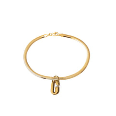 Atelier Galin Herringbone G Charm Bracelet