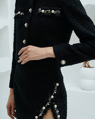 Juweel'o Siyah Ceket Etek Takımı