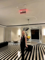 Colección Tansu New York Adjustable Glitter Belt Detailed Black Maxi Dress