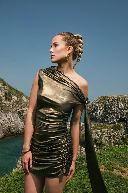 Two's Touch Zena Dress Bronze