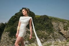 Two's Touch Zena Dress Beyaz Elbise