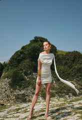 Two's Touch Zena Dress Beyaz Elbise