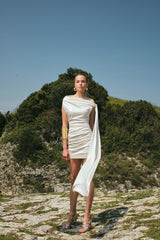 Two's Touch Zena Dress Beyaz Elbise