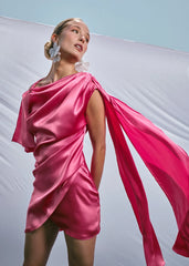 Two's Touch Zena Dress Fushia