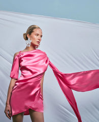 Two's Touch Zena Dress Fushia