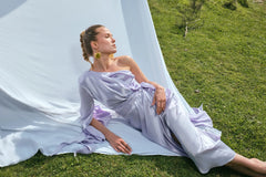 Two's Touch Laila Lila Dress Satiin