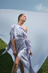 Two's Touch Laila Lila Dress Satiin