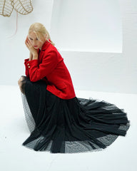 Juweel'o Puantiyeli Tül Etek